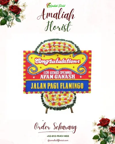 Bunga Papan Congratulation di Santiong